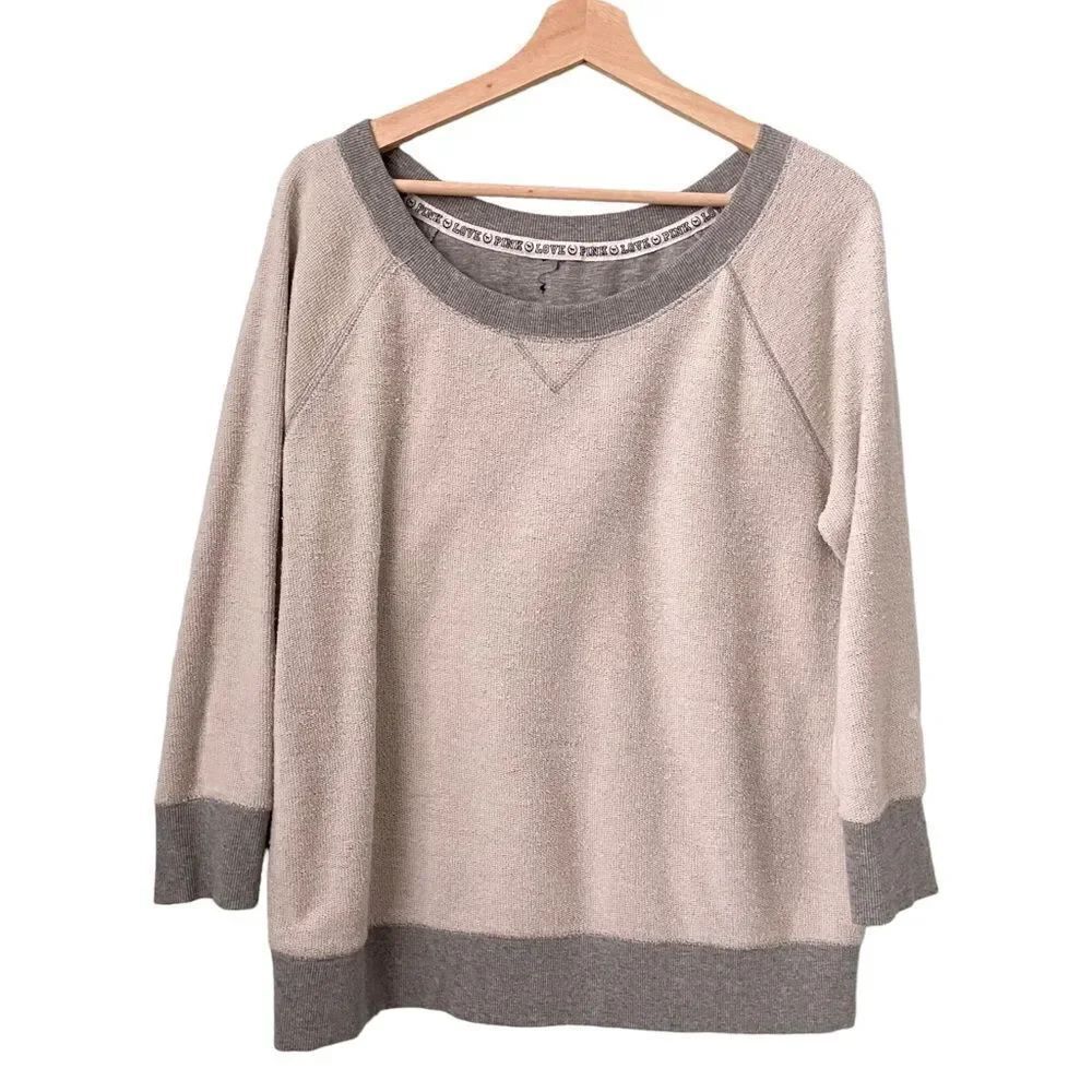 PINK Victoria's Secret Grey Pullover Sweater in Size See Measurements